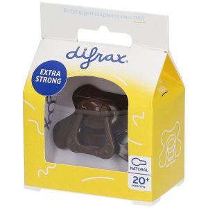 Difrax Sucette Natural Chocolate Lines 20 Mois+