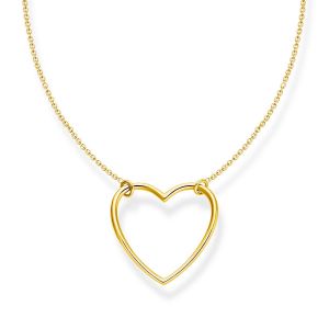 Image de Thomas Sabo Chaîne c?ur or Argent sterling 925, doré or jaune 18 carats Jaune