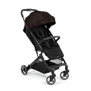 Hauck Poussette Compacte Travel N Care, Leo Noir - dès la Naissance jusqu’à 22 kg - Poussette Légère 6,9 kg - Inclinable - Pliage Facile - UPF 50+ - Roues EVA - Panier 3 kg