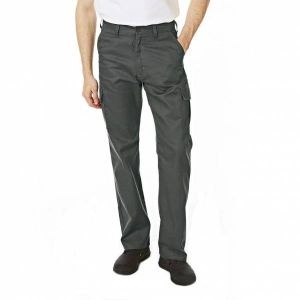 Lee Cooper Hommes Pantalon de travail cargo gris LCPNT205-GRY