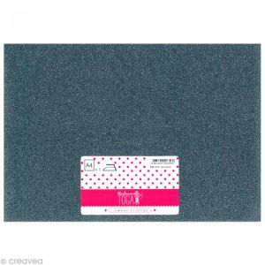 Image de Toga Tissu GLITTER thermocollant pailleté A4 Gris