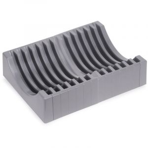 Emuca Kit de furniture Plate Organiser Kit, peut contenir jusqu'à 13 assiettes, Plastique, Gris