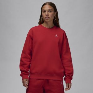 Jordan W J BRKLN FLC CREW 24 gym red/white, Apparel, gym red/white, taille: M - Couleur Rouge - Taille M