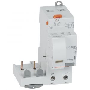 Image de Legrand Bloc diff adapt DX³-vis-2P-230/400 V~-40 A-type AC-300 mA-disj 1 mod/pôle