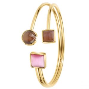 Jonc Femme So Charm - B4114-DORE - Bracelet Mode Dor&eacute;
