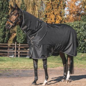 Back On Track Couverture pour cheval avec couvre-cou Obsidian 150g