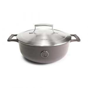 Casserole Saveur Voyage - Ø25 cm - Fonte - Sans PFAS - Induction - Gris
