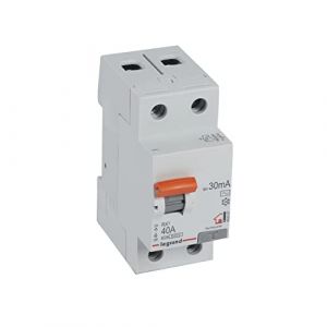 Legrand 402057E, interrupteur différentiel, 2P 40 A, sensibilité de 30 mA, classe AC, RX3