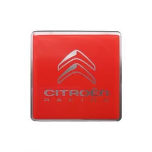 Citroën Racing Autocollant 3D Logo Rouge 52 mm
