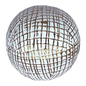 Signes Grimalt Vases et support à balle décoratifs Balle de décoration blanche ronde - 9x10x10cm