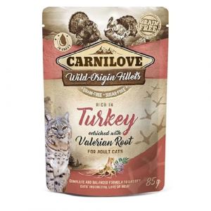 Carnilove Wild Origin Fillets à la dinde ? Pâtée pour chat-