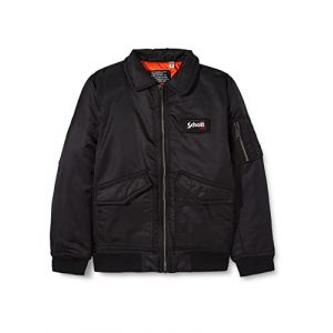 Schott NYC 210100B Jacket, Black, 12 Ans Garçon