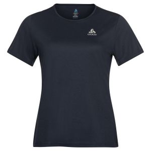 Image de Odlo Cardada Haut Manches Courtes Col Ras-Du-Cou Femme, bleu XXL T-shirts