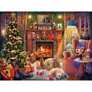 Ravensburger Puzzle 1500 pièces : Le réveillon de Noël