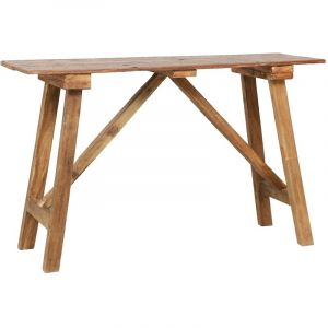 VidaXL Table console 130x40x80 cm Bois solide de récupération