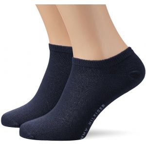 Tommy Hilfiger Sneaker - Lot de 2, pairs de Chaussettes - Homme Bleu (Jeans) - FR: 43-46 (Taille fabricant: 43/46)