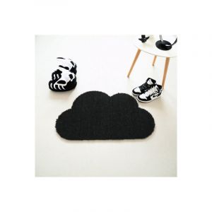 Décoweb Paillasson Coco - Nuage - Noir - 50 x 85 cm