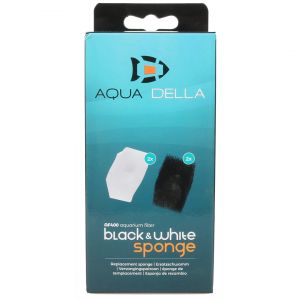 Aqua della &Eacute;ponge noir et blanc Af-200 (x4)