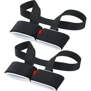 2 Pièces Sangles Porte-Skis Réglable,Bandoulière de Ski,Transport Poignets de Ski,Bâtons pour Enfants et Adultes