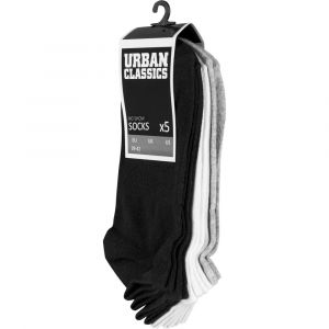 Urban classics De Pack 5 Non Spectacle Des Chaussettes EU 43-46 Black