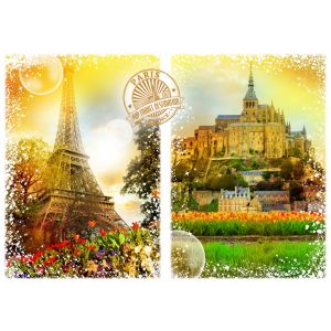 Grafika Puzzle Travel around the World - France