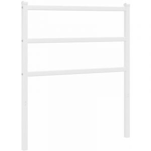 VidaXL Tête de lit métal blanc 80 cm