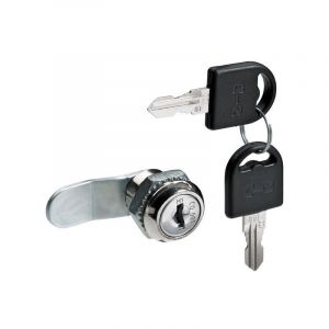 HETTICH Serrure de meuble acier &agrave; encastrer HETTICH de 17 a 34 mm reversible