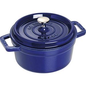 Staub 1102091 Cocotte Ronde Majolique Bleu Intense 20 cm