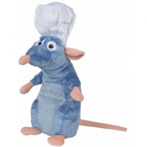 Nicotoy Peluche Xl Ratatouille 80 Cm : Rat Remy Chef De Cuisine - Set Grand Doudou Enfant Et Carte Animal