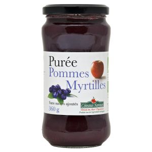 Côteaux nantais Purée pommes myrtilles Bio 360g