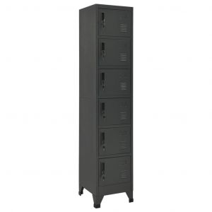 VidaXL Armoire à casiers Anthracite 38x40x180 cm Acier