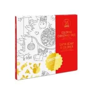 Omy Poster g&eacute;ant &agrave; colorier : Christmas Tree 100 x 70 cm