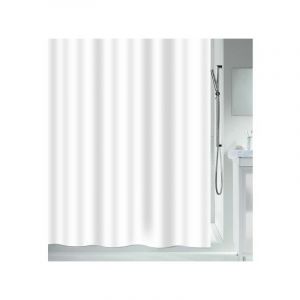 Image de Spirella Rideau de douche Polyester SECURITAS 120x200cm Blanc - Blanc