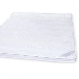 Aqua-textil Ambiente sous-lit 160 x 200 cm Blanc Microfibre Surmatelas Fibre Creuse Garnissage Protège-Matelas