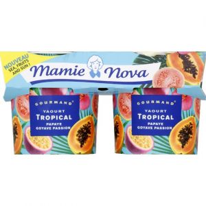 Image de Mamie nova Yaourt tropical papaye, goyave passion