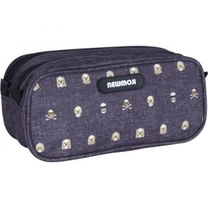 Kid'abord Trousse Double Compartiment Newmoje Skull Enfant