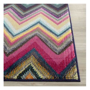 Tapis de salon interieur en multicolore, 66 x 244 cm