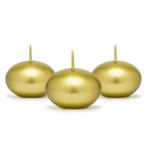 Bougie flottante dorée 4 cm