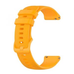 Bracelet Montre Connectée Homme en Silicone Orange 20mm Bracelets de Montres Bracelet Montre Femme