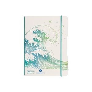 Image de Herlitz Carnet my.book flex 'GREENline Vague', A5 - Lot de 3