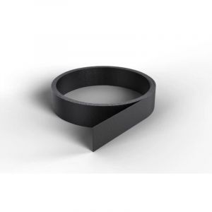 Profil plat adhésif noir 10ml