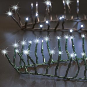 Guirlande Lumineuse Ext&eacute;rieur 10 m 500 LED Blanc Froid et 8 jeux de lumi&egrave;re avec fonction m&eacute;moire