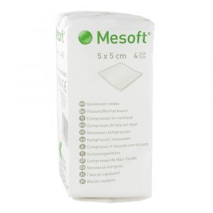 Molnlycke healthcare Mesoft S - Compresse non-stériles 4 couches 5 x 5 cm