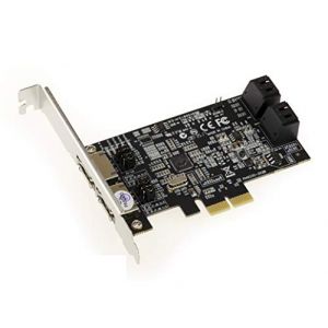 Kalea Informatique KALEA-INFORMATIQUE © - Carte Contrôleur PCIe 4 + 2 PORTS SATA / eSATA 6G - CHIPSET MARVELL 88SE9230 - RAID 0 / 1 / 10 / Hyperduo