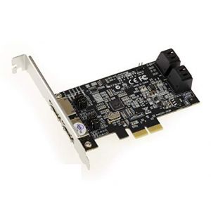 Kalea Informatique KALEA-INFORMATIQUE © - Carte Contrôleur PCIe 4 + 2 PORTS SATA / eSATA 6G - CHIPSET MARVELL 88SE9230 - RAID 0 / 1 / 10 / Hyperduo