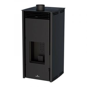 Azura home design Poêle à pellet - SANS ELECTRICITE - FREE 11 kW couleur noire