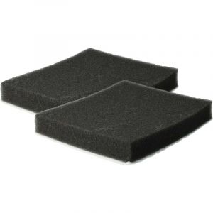 Vhbw 2x Micro-filtre hygi&eacute;nique compatible avec Samsung SC4555, SC4550, SC4550SCR, SC4550SCW aspirateur - Filtre &agrave; air noir / blanc, rectangulaire