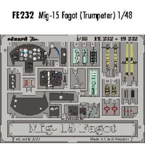 Eduard MAQUETTE MIG 15 FAGOT TRUMPETER 1/48 FE232