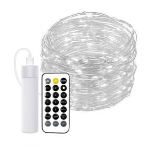 Jandei - Guirnalda Lights usb Recangable 10m 100eds Frio avec Reblace 1800MA Bateria