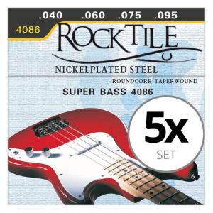 Rocktile Cordes de Basse Électrique, lot de 5